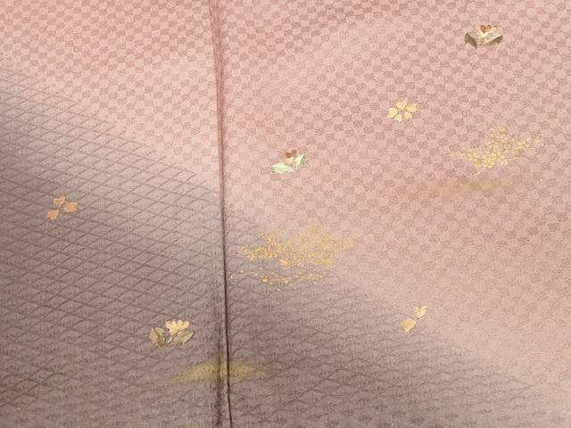 平和屋着物●訪問着 刺繍 舞花 暈し染め 金彩 正絹 逸品 DABK2779op