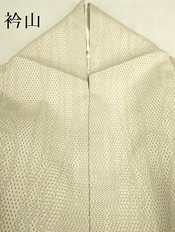 平和屋着物●本塩沢 110亀甲 草花文 正絹 逸品 DABK2823op