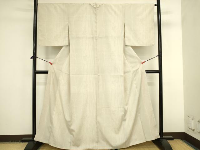 平和屋着物●本塩沢 110亀甲 草花文 正絹 逸品 DABK2823op
