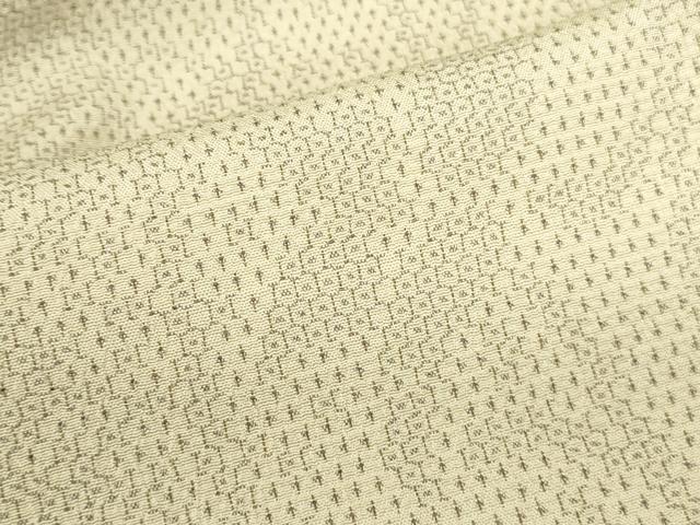 平和屋着物●本塩沢 110亀甲 草花文 正絹 逸品 DABK2823op