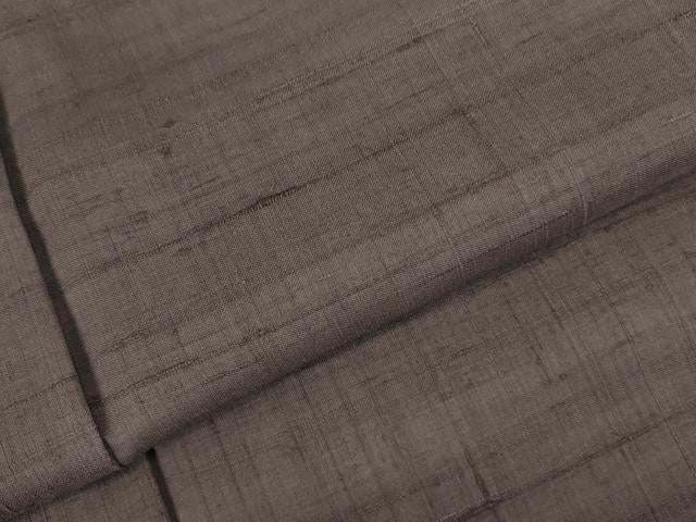平和屋着物●上質な紬 紅消鼠色 正絹 逸品 DABK2826op