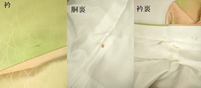 平和屋着物●洗える最高級着物 <英>はなぶさ謹製 小紋 扇尽くし地紋 暈し染め 洗える着物 DABK2837op