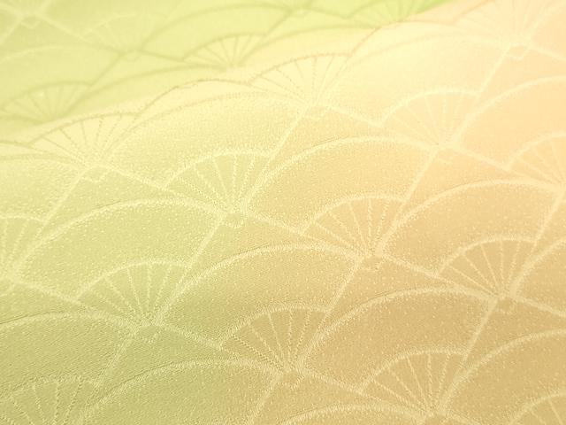 平和屋着物●洗える最高級着物 <英>はなぶさ謹製 小紋 扇尽くし地紋 暈し染め 洗える着物 DABK2837op