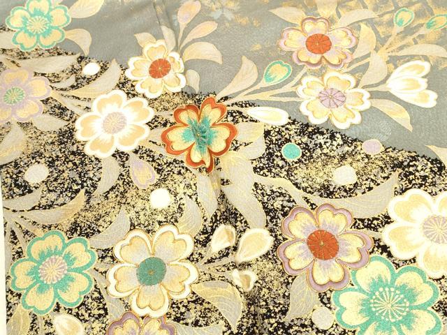 平和屋着物●豪華振袖 駒刺繍 舞桜 金銀彩 正絹 逸品 DABK2857op