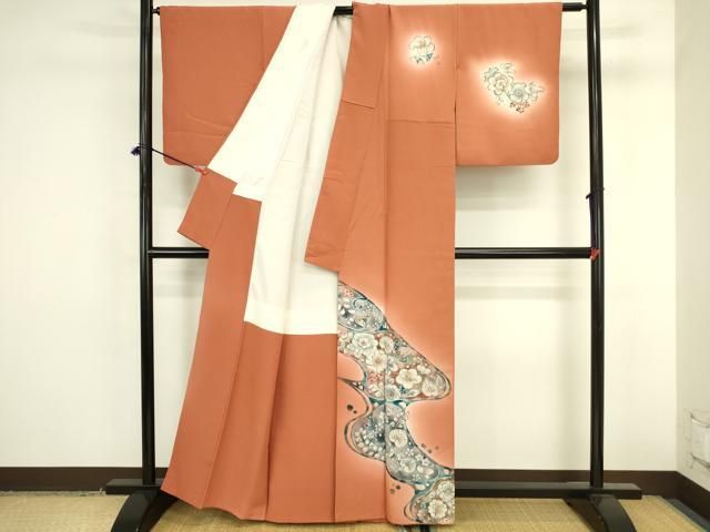 平和屋着物●訪問着 絞り 辻が花 暈し染め 正絹 逸品 DABK2874op