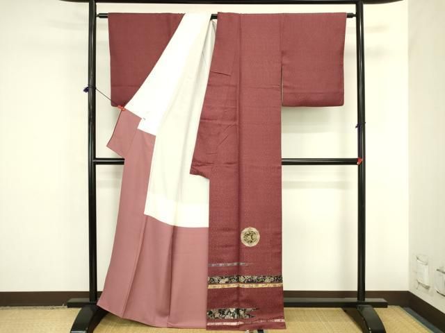 平和屋着物●訪問着 螺鈿 更紗花文 金彩 正絹 逸品 DABK2884op