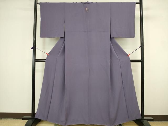平和屋着物▼ファッションデザイナー 花井幸子監修 色無地 紫苑色 ますいわ屋扱い 正絹 逸品 DABK2923op