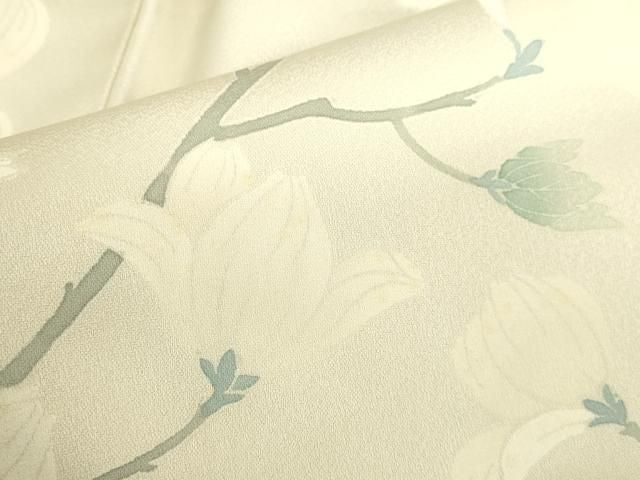 平和屋着物●訪問着 刺繍 草花文 正絹 逸品 DABK2936op