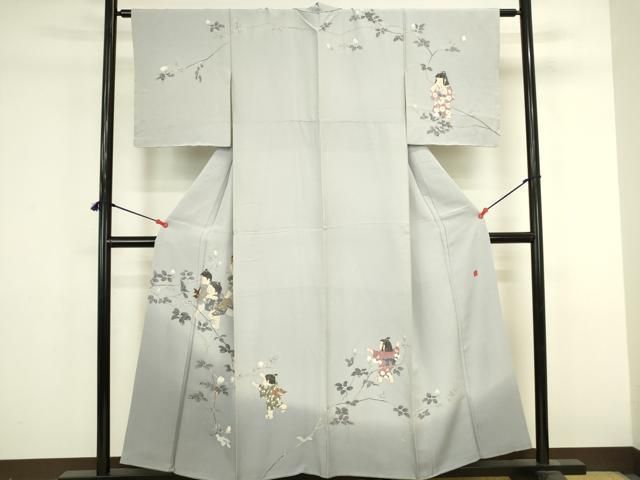 平和屋着物●十日町友禅作家 関口遼一 訪問着 童子遊び 暈し染め 正絹 逸品 DABK2941op