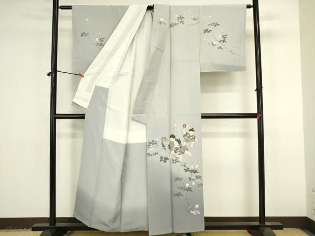 平和屋着物●十日町友禅作家 関口遼一 訪問着 童子遊び 暈し染め 正絹 逸品 DABK2941op