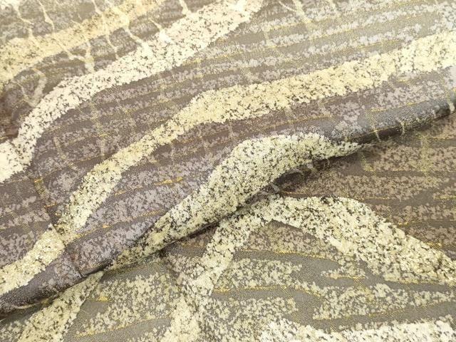 平和屋着物●訪問着 抽象文様 暈し染め 金彩 金通し地 ロング丈 正絹 逸品 未使用 DABK2992op