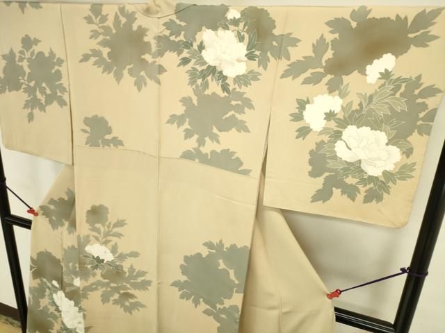 平和屋着物●訪問着 牡丹 金彩 正絹 逸品 DABK2995op