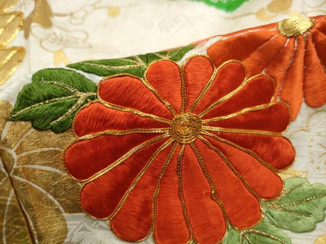 平和屋着物■豪華振袖 駒刺繍 絞り 花筏文 金彩 やまと誂製 正絹 逸品 DABK3043qa