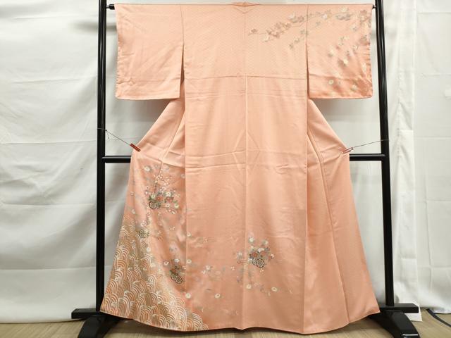 平和屋着物■訪問着 青海波花車文 金彩 正絹 逸品 DABK3060qa