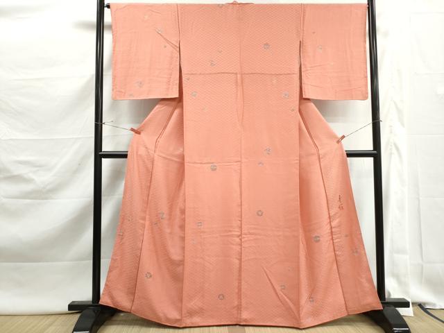 平和屋着物■上質な小紋 花丸文 金彩 正絹 逸品 DABK3066qa