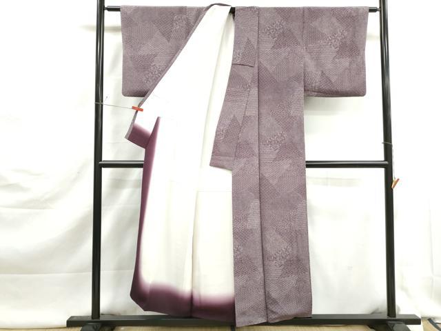 平和屋着物■江戸小紋 吉祥花小紋柄 寄せ小紋柄 橋本六郎 正絹 逸品 DABK3084qa