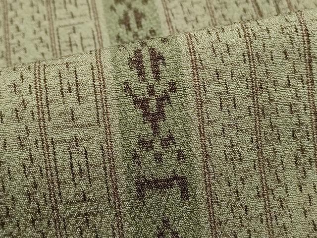 平和屋着物■上質な小紋 抽象間道 正絹 逸品 DABK3088qa