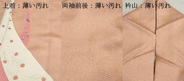 平和屋着物■訪問着 孔雀文 暈し染め 正絹 逸品 DABK3101qa