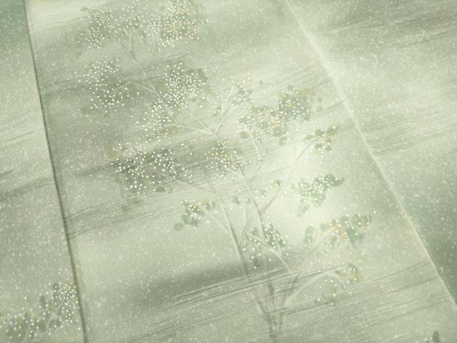 平和屋着物■上質な小紋 霞樹林文 暈し染め 正絹 逸品 DABK3125qa