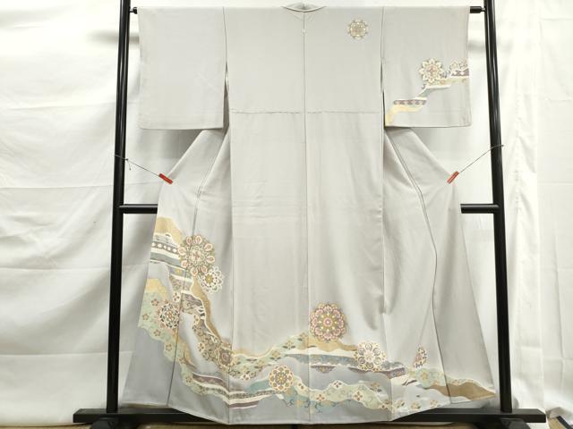 平和屋着物■訪問着 道長正倉院花文 暈し染め 金彩 正絹 逸品 DABK3127qa