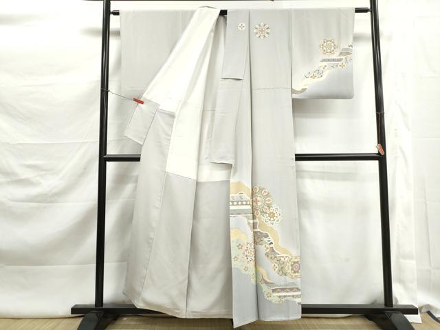 平和屋着物■訪問着 道長正倉院花文 暈し染め 金彩 正絹 逸品 DABK3127qa