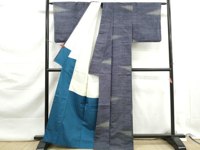 平和屋着物■上質な紬 霞文 正絹 逸品 DABK3172qa
