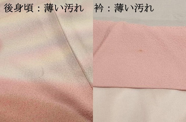 平和屋着物■訪問着 刺繍 貝桶花文 暈し染め 金銀彩 正絹 逸品 DABK3193qa