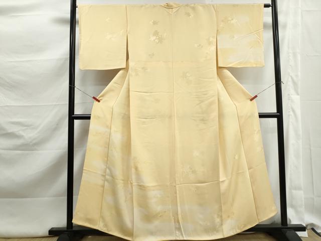 平和屋着物■訪問着 地紋起こし 霞枝花文 暈し染め 正絹 逸品 DABK3201qa