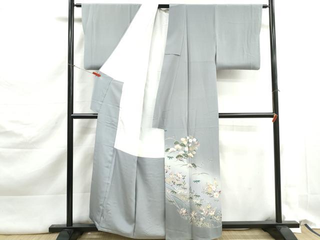 平和屋着物■豪華色留袖 草花文 松竹梅 暈し染め 金彩 正絹 逸品 DABK3206qa