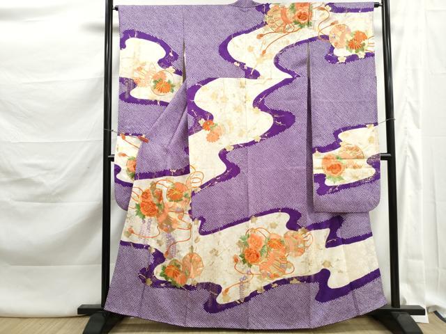 平和屋着物■豪華振袖 駒刺繍 絞り 花鼓文 金彩 やまと誂製 正絹 逸品 DABK3208qa