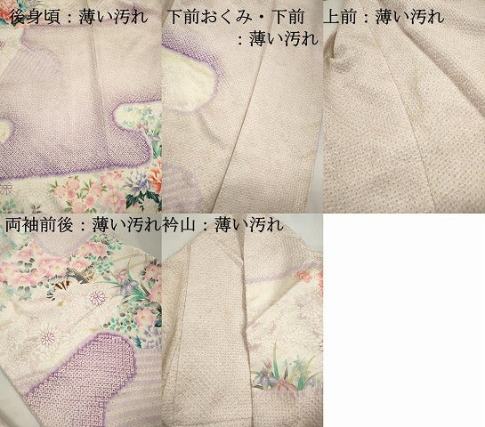 平和屋着物■豪華振袖 駒刺繍 絞り 花車文 牡丹 金彩 正絹 逸品 DABK3218qa
