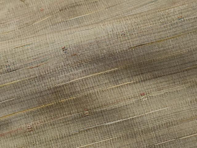 平和屋着物■上質な紬 横段文 正絹 逸品 DABK3222qa