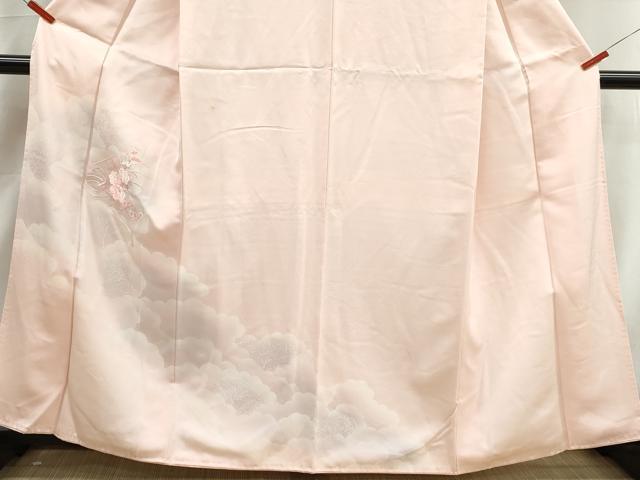 平和屋着物■訪問着 総刺繍 冊子花文 暈し染め 正絹 逸品 DABK3277qa