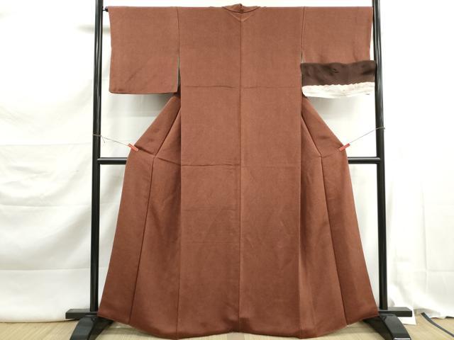 平和屋着物■江戸小紋 鮫小紋柄 鬼しぼ縮緬 反端付き 正絹 逸品 DABK3281qa