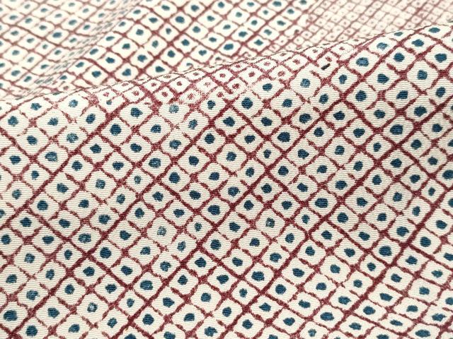 平和屋着物■上質な小紋 鹿の子文 正絹 逸品 DABK3307qa