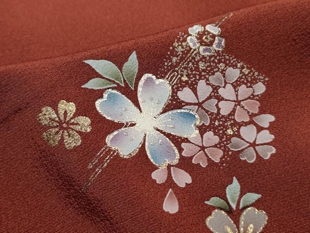 平和屋着物■訪問着 舞花簪文 金銀彩 正絹 逸品 DABK3316qa