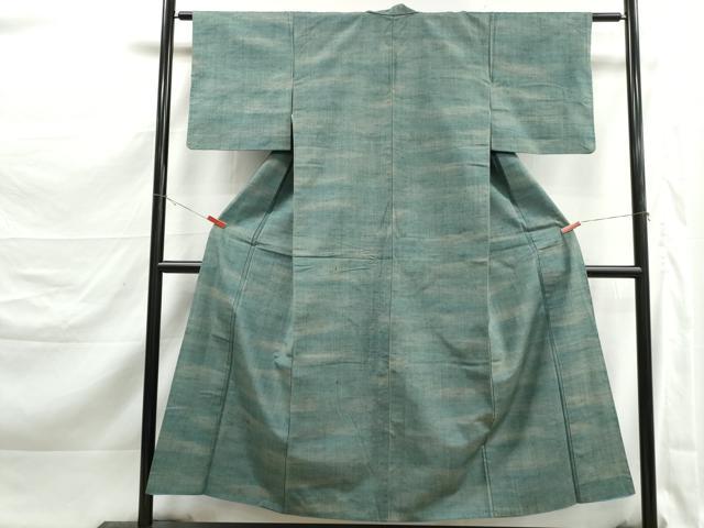 平和屋着物■上質な紬 霞文 暈し染め 正絹 逸品 DABK3318qa