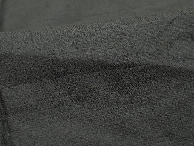 平和屋着物■男性 紬 黒緑色 正絹 逸品 DABK3343qa