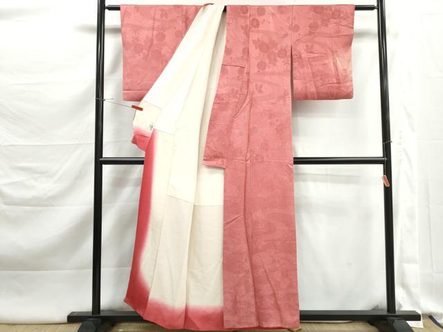 平和屋着物■江戸小紋 鮫小紋柄 流水花文 やまと誂製 正絹 逸品 DABK3361qa