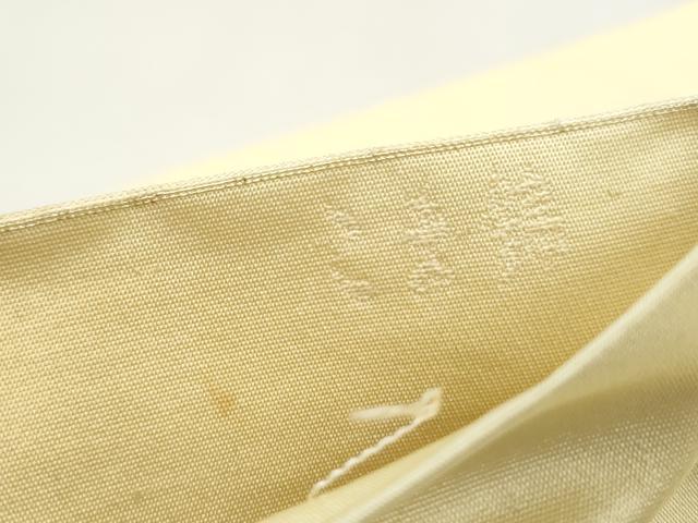 平和屋着物◎六通柄袋帯 双蝶花文 桐 こま錦 金銀糸 正絹 逸品 DABK3374qa