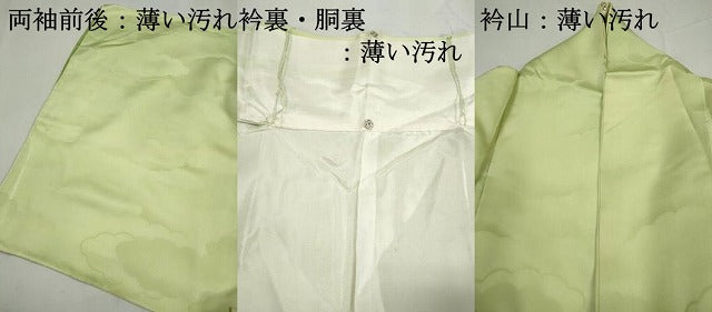 平和屋着物■上質な小紋 重ね雲地紋 暈し染め 正絹 逸品 DABK3450qa
