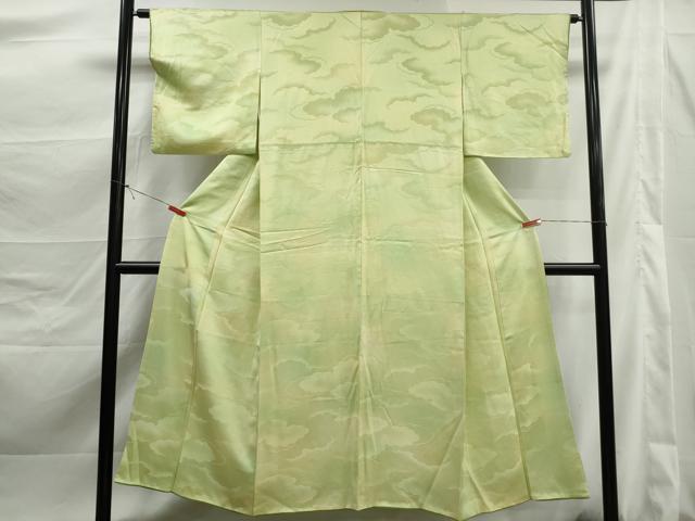 平和屋着物■上質な小紋 重ね雲地紋 暈し染め 正絹 逸品 DABK3450qa