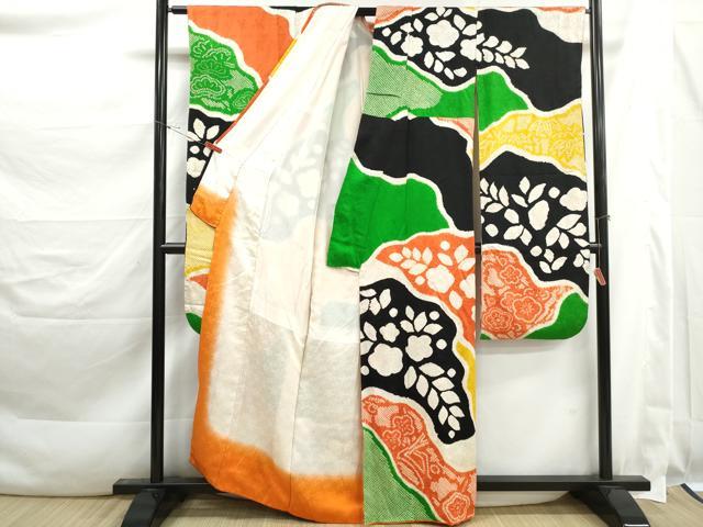 平和屋着物■豪華振袖 総絞り 松竹梅 正絹 逸品 DABK3476qa