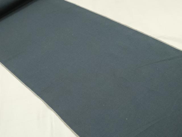 平和屋着物▼男性 結城紬 反物 着尺 アンサンブル 濃藍色 証紙付き 逸品 未使用 DABK3573zy