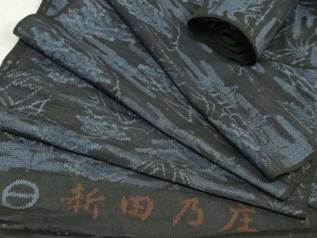 平和屋着物▼紬 反物 着尺 風景文 逸品 未使用 DABK3917zy