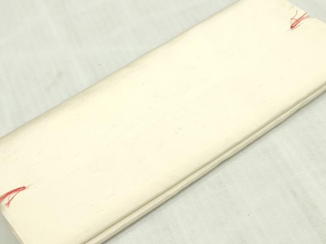 平和屋着物▼白生地 反物 着尺 生成り色 御召縮緬 逸品 未使用 DABK3971zy