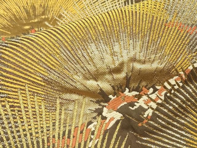 平和屋着物▼両面 六通柄袋帯 織繍遺賓 老松文 金銀糸 正絹 逸品 DABK4487az