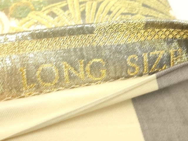 平和屋着物▼両面 六通柄袋帯 煌彩辻ヶ花 金銀糸 正絹 逸品 DABK4521az