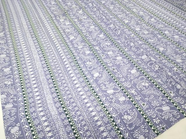 平和屋着物▽小紋 単衣 舞蝶間道 洗える着物 DABK4662az