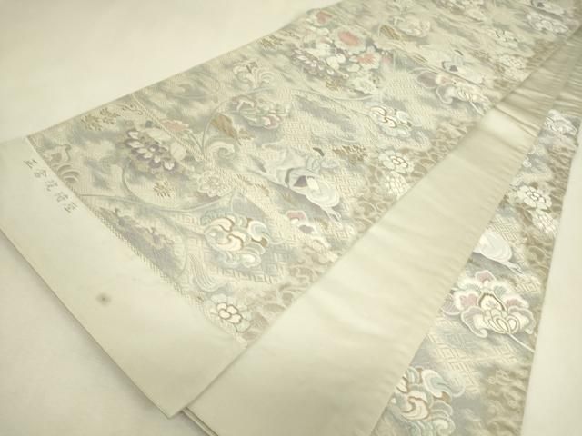 平和屋着物●西陣 とみや織物謹製 とみや帯 六通柄袋帯 唐織 正倉院狩座 証紙付き 正絹 逸品 DABK4880az